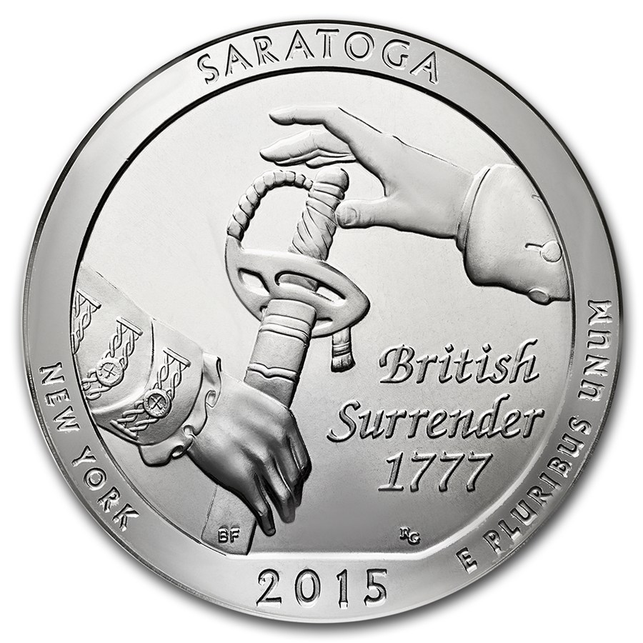 Details about   2015 ATB SARATOGA NATIONAL PARK .999% 5 OZ SILVER ROUND BULLION COLLECTOR COIN 
